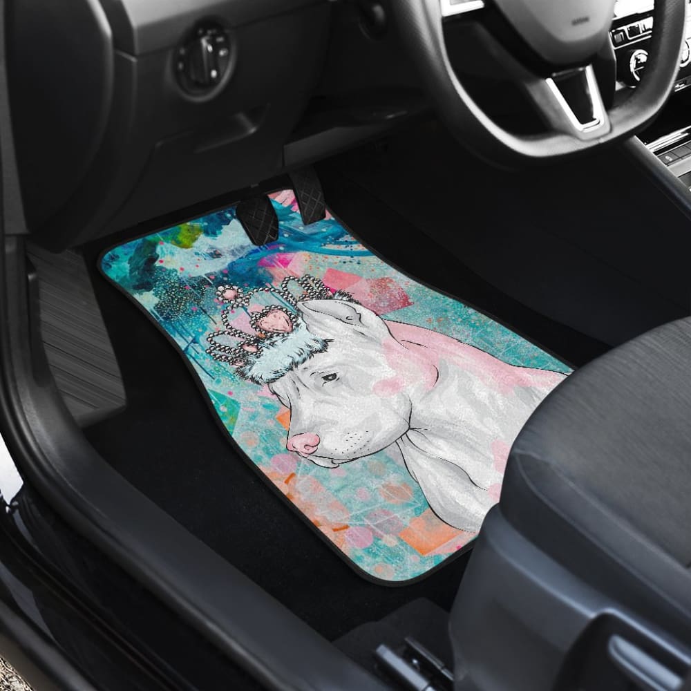Awesome Gifts for Pitbull Lovers Royal Crown Pitbull Car Floor Mats
