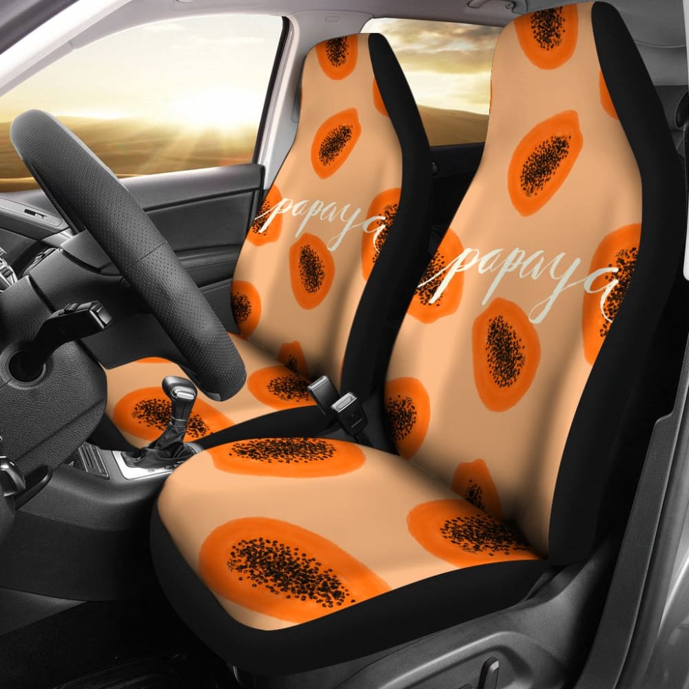 Papaya Fruit Platter Car Seat Covers