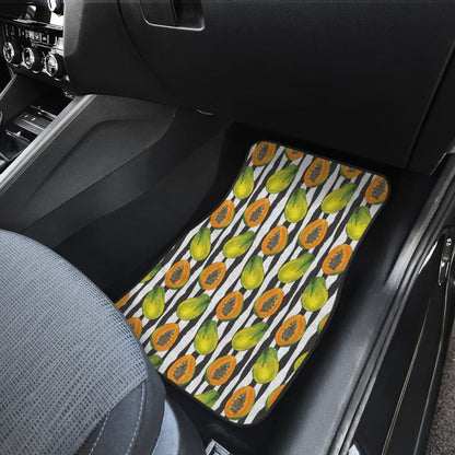 Papaya Design Pattern Car Floor Mats