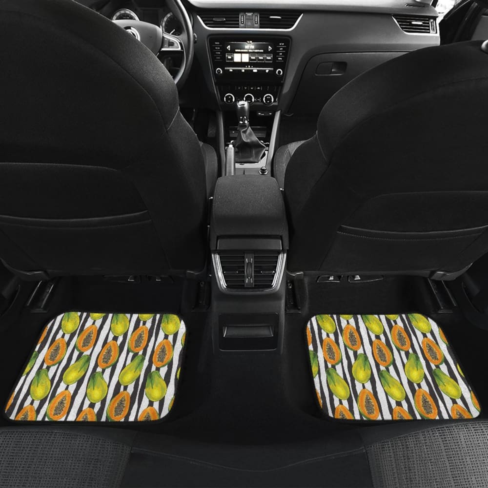 Papaya Design Pattern Car Floor Mats