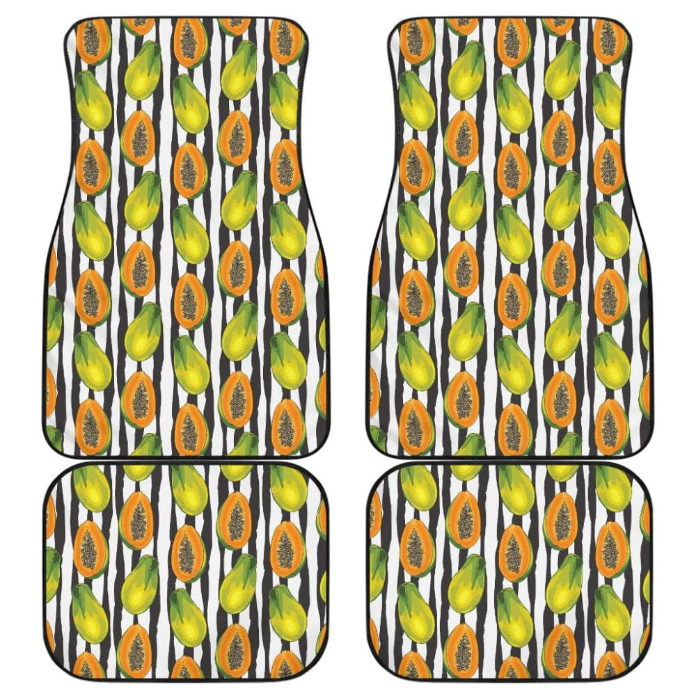 Papaya Design Pattern Car Floor Mats