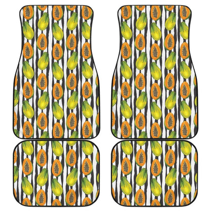 Papaya Design Pattern Car Floor Mats