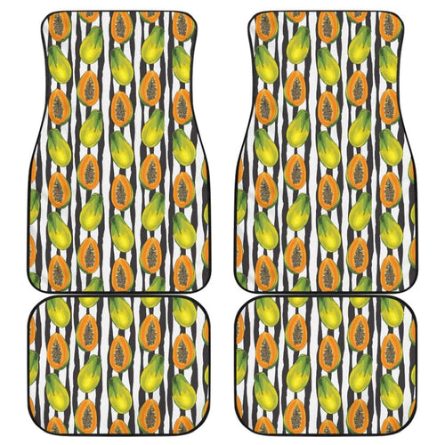 Papaya Design Pattern Car Floor Mats