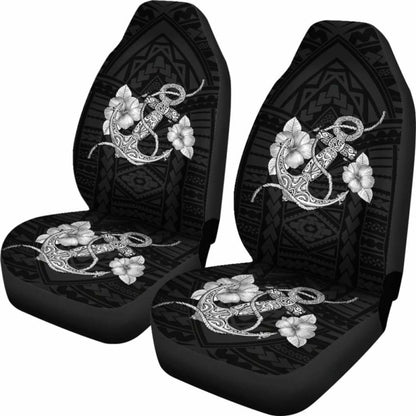 Anchor White Poly Tribal Car Seat Covers -