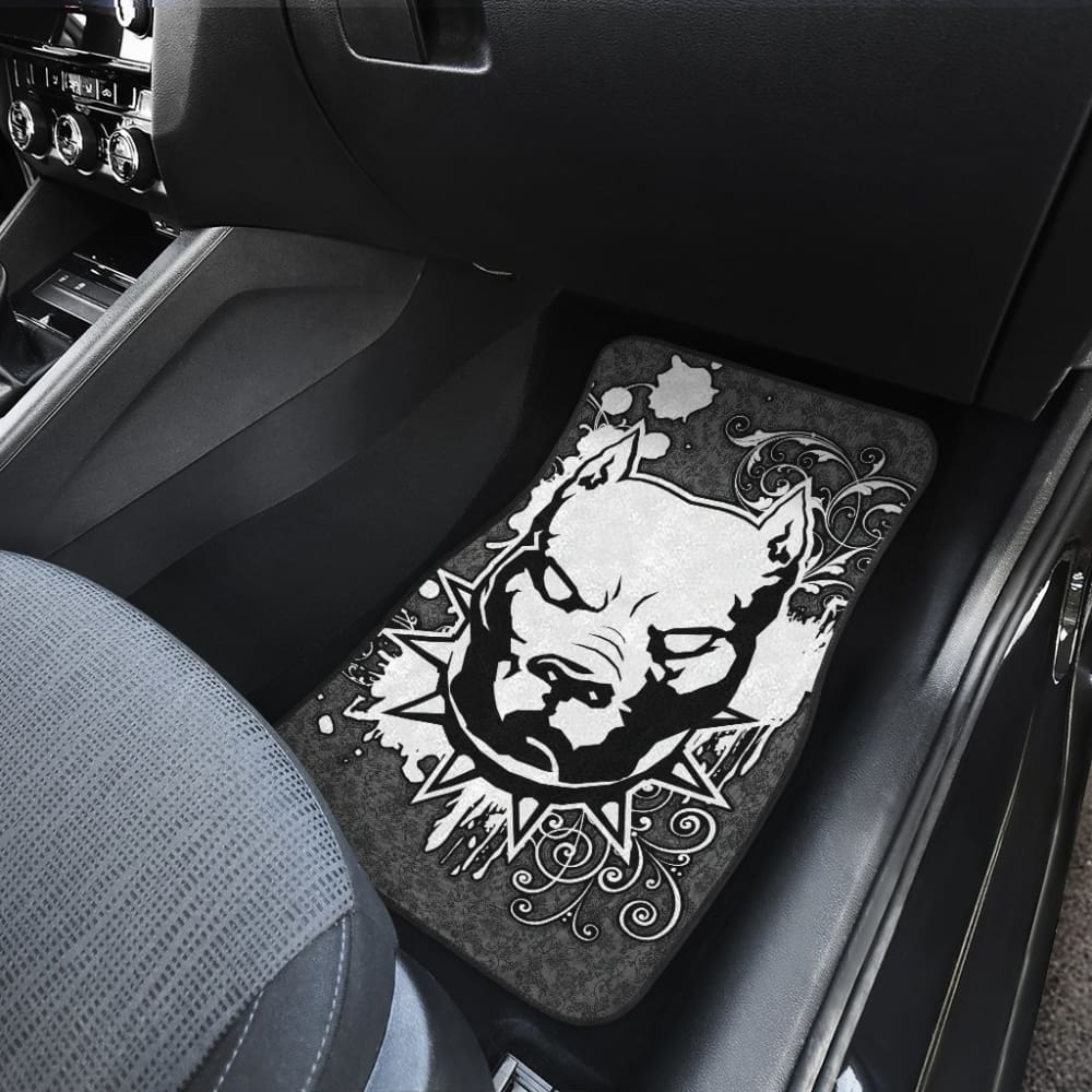 Powerful Pitbull Prepare To Fighting Car Floor Mats