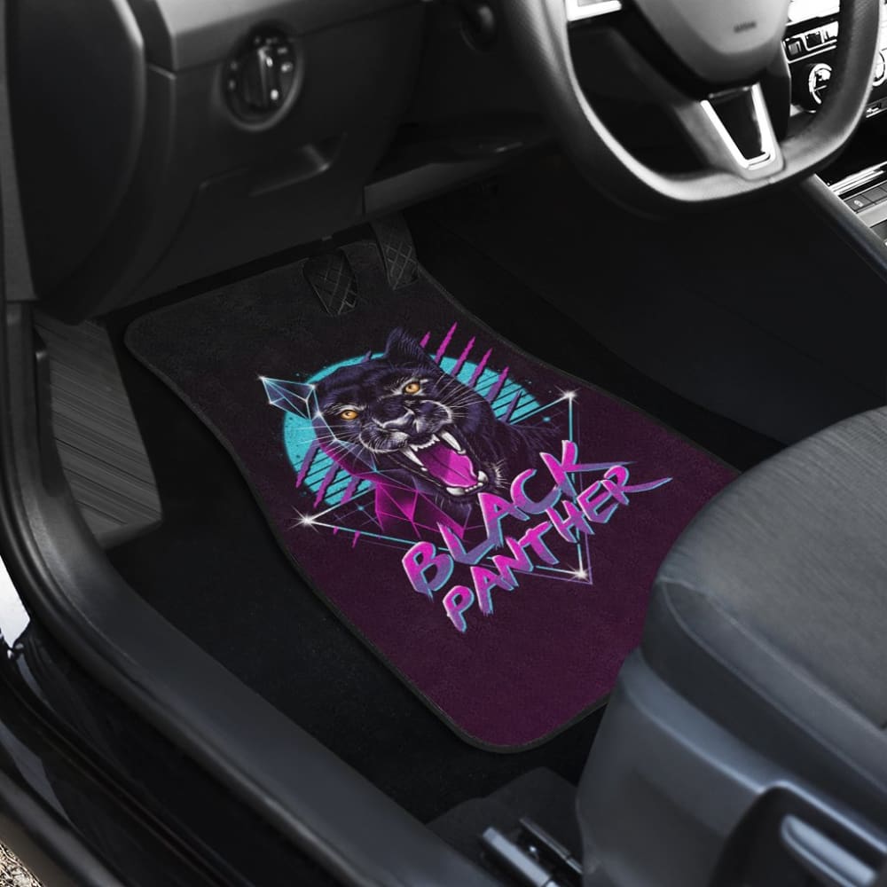Black Panther Purple Awesome Poly Car Floor Mats