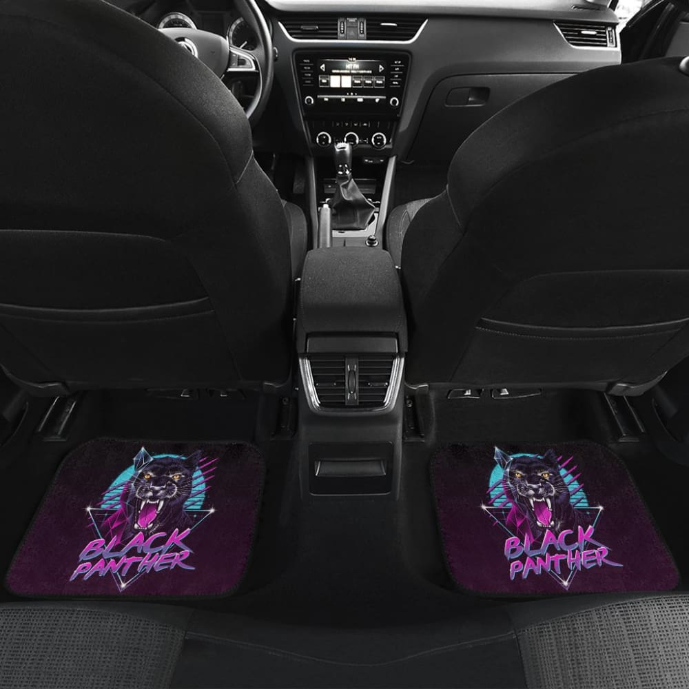 Black Panther Purple Awesome Poly Car Floor Mats
