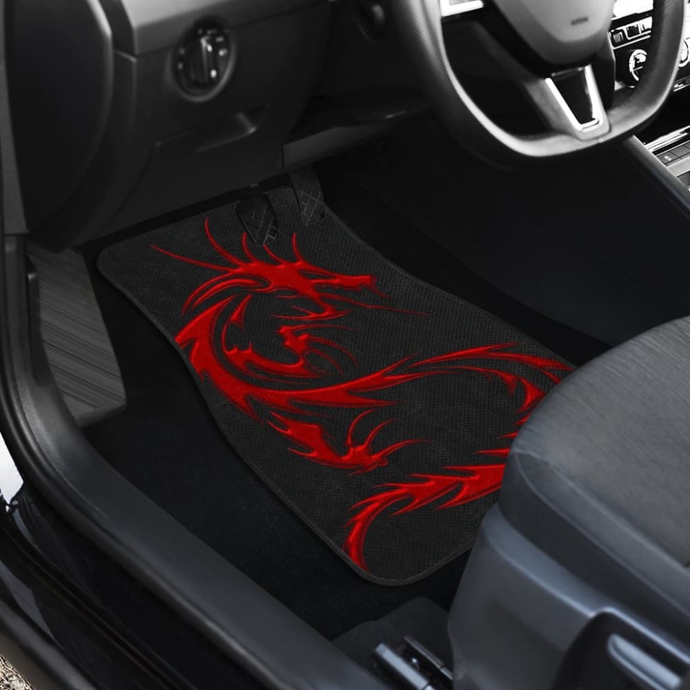 Red Dragon Pattern Car Floor Mats