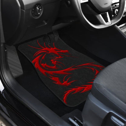 Red Dragon Pattern Car Floor Mats