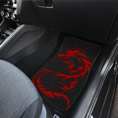 Red Dragon Pattern Car Floor Mats