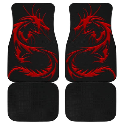 Red Dragon Pattern Car Floor Mats