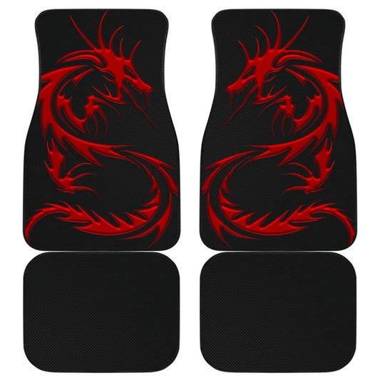 Red Dragon Pattern Car Floor Mats