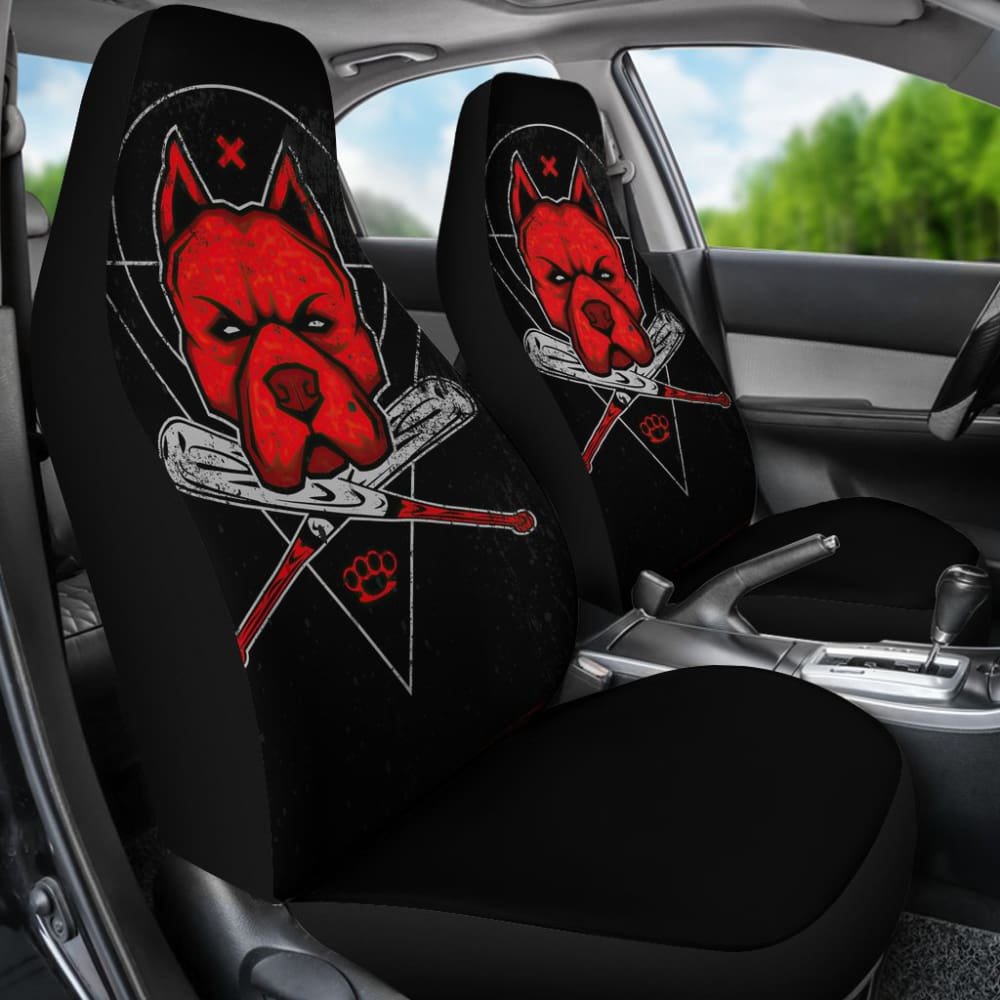 Don't Bully My Breed Pitbull Car Seat Covers