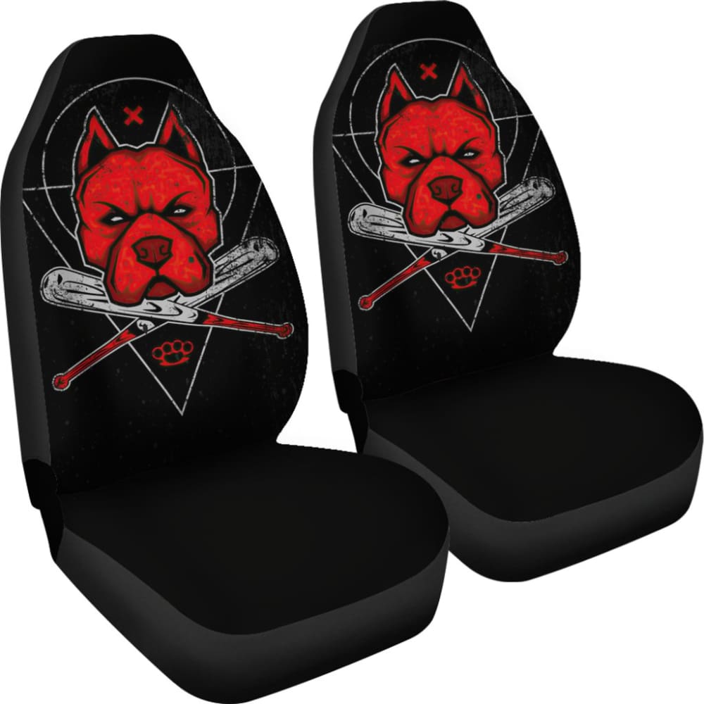 Don't Bully My Breed Pitbull Car Seat Covers