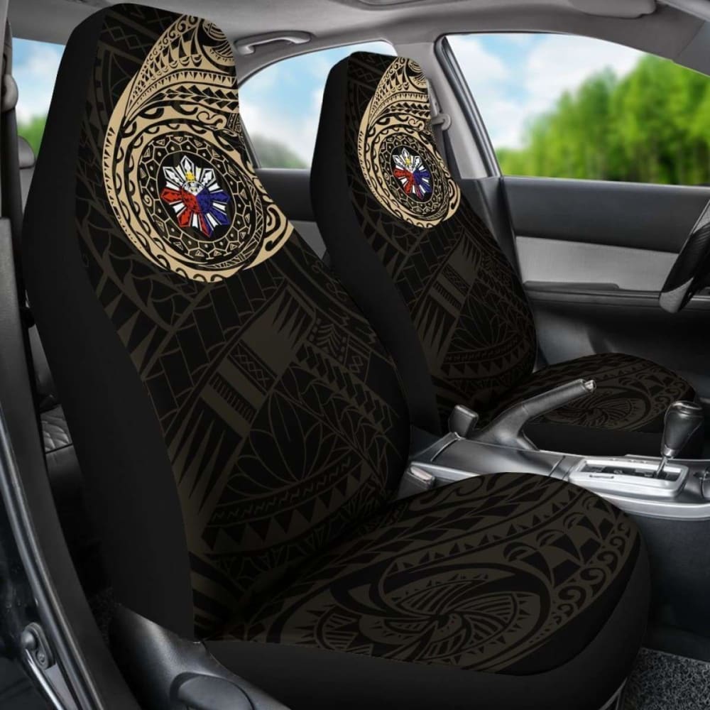 Philippines Tattoo Style Special Car Seat Covers (Set Of Two)