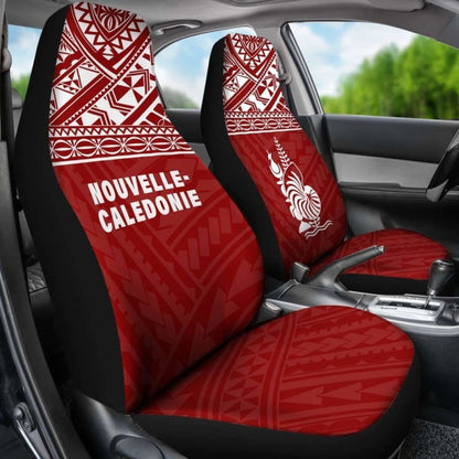 New Caledonia Polynesian Car Seat Covers Red -