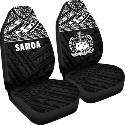 Samoa Polynesian Car Seat Covers Black -