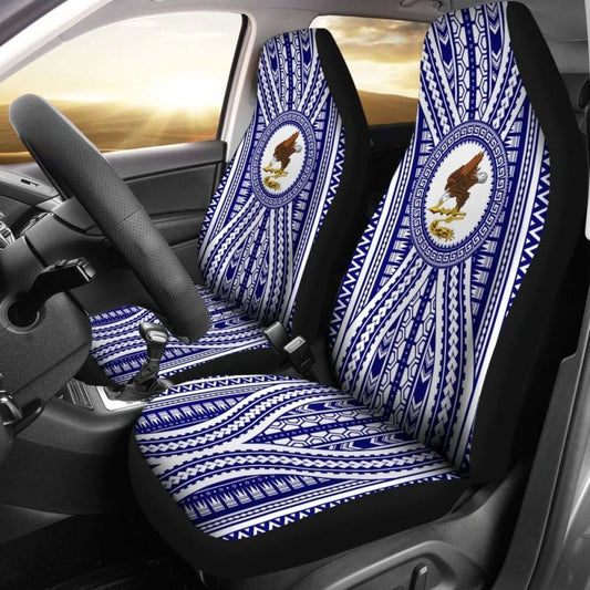 American Samoa Car Seat Covers - American Samoa Flag Blue Version -