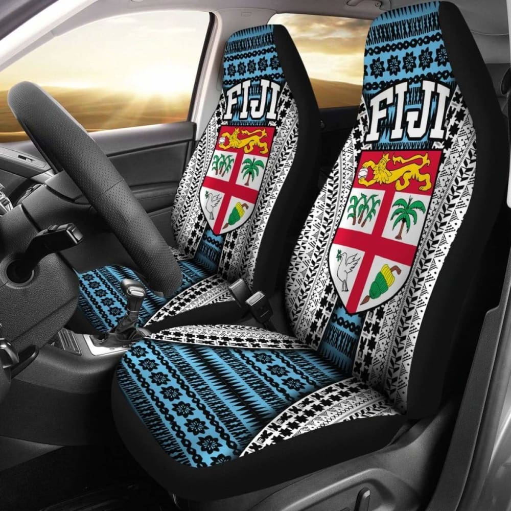 Fiji Tapa Car Seat Covers - Fiji Flag Special Style -