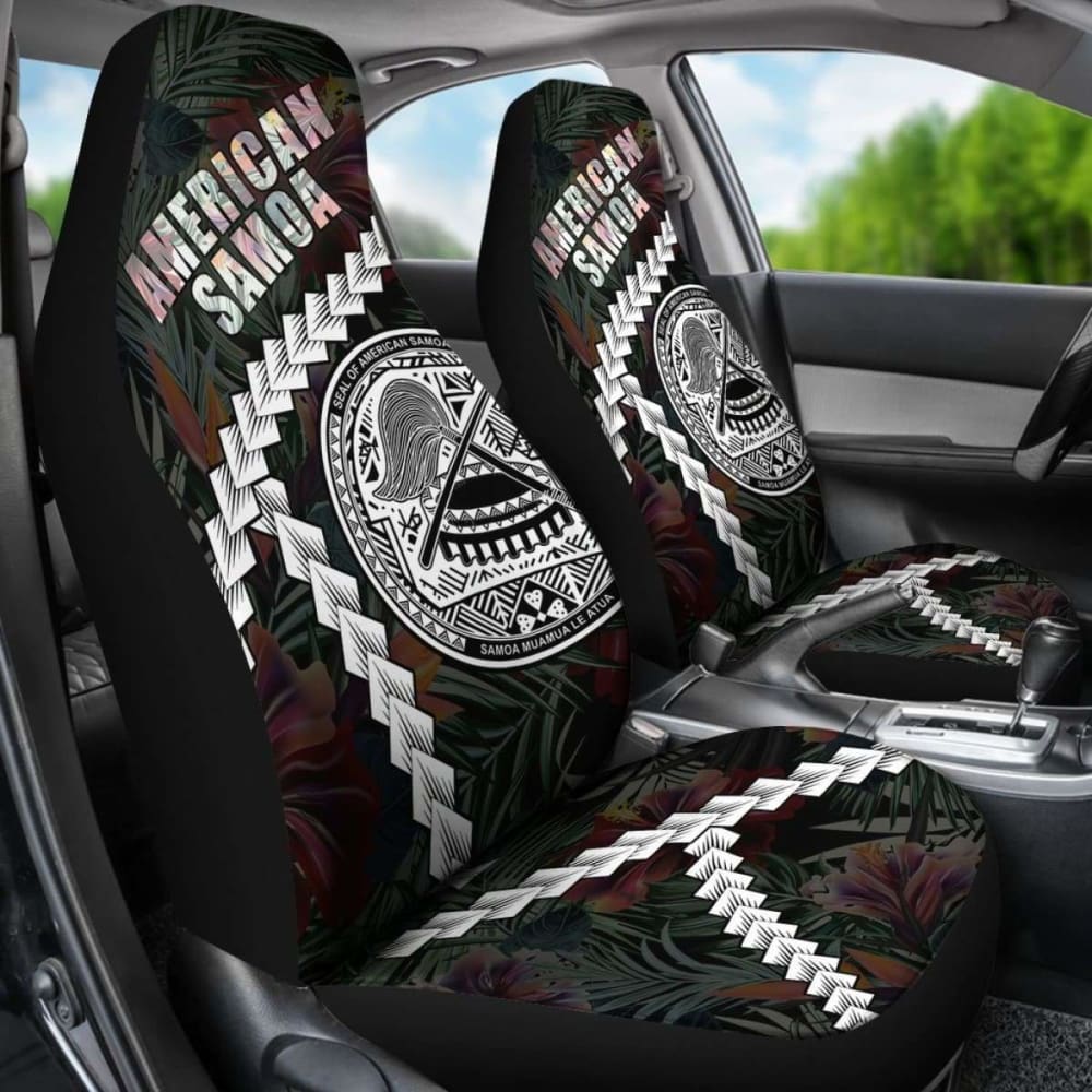 American Samoa Car Seat Covers  - Chain Polynesian -