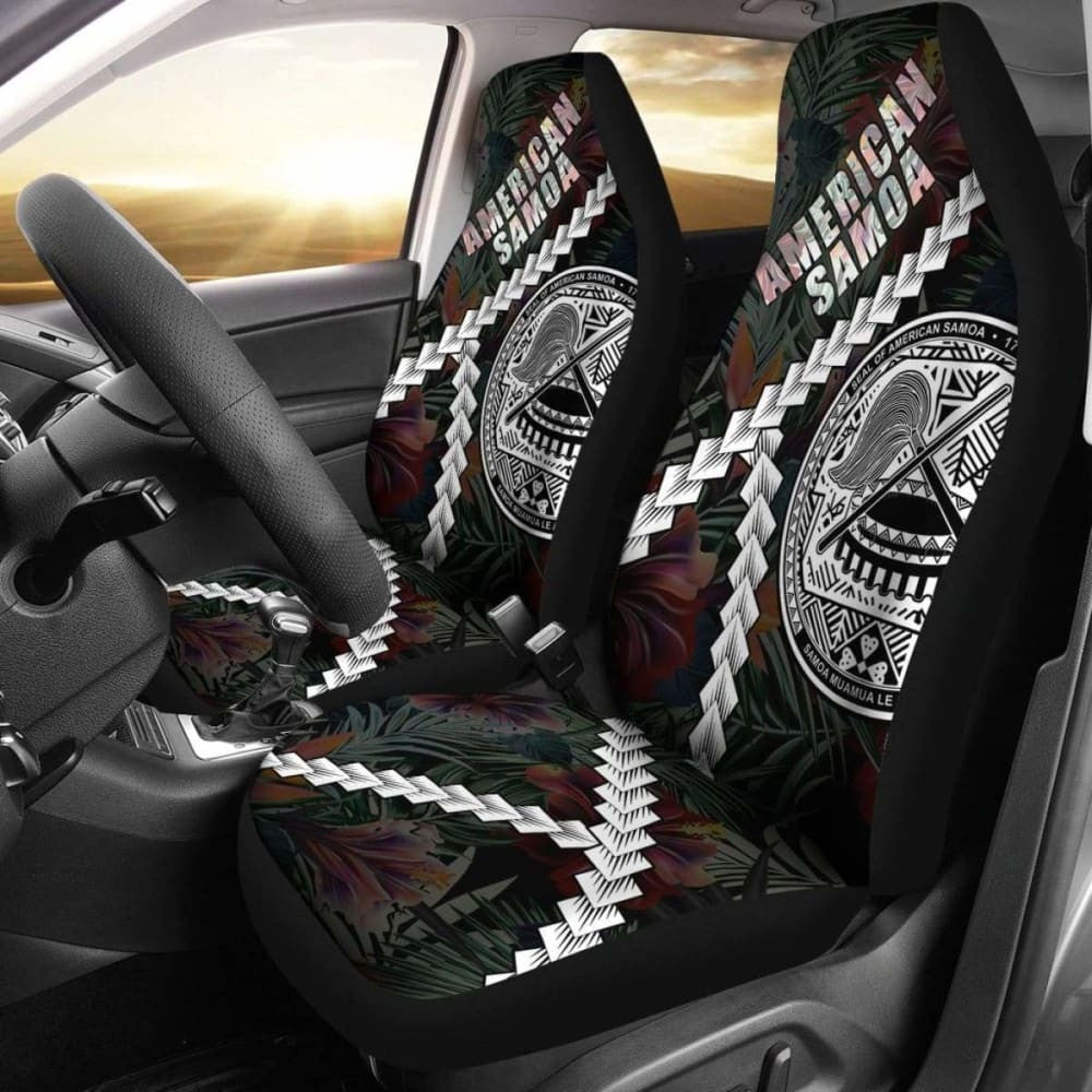 American Samoa Car Seat Covers  - Chain Polynesian -