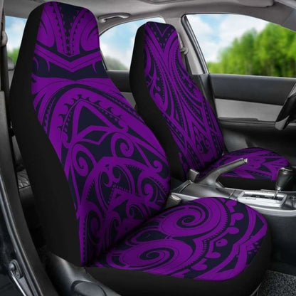 Purple Tribal Polynesian Car Seat Covers