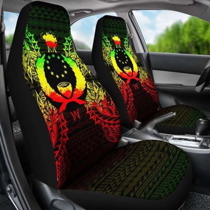 Pohnpei Car Seat Cover - Pohnpei Flag Map Reggae -