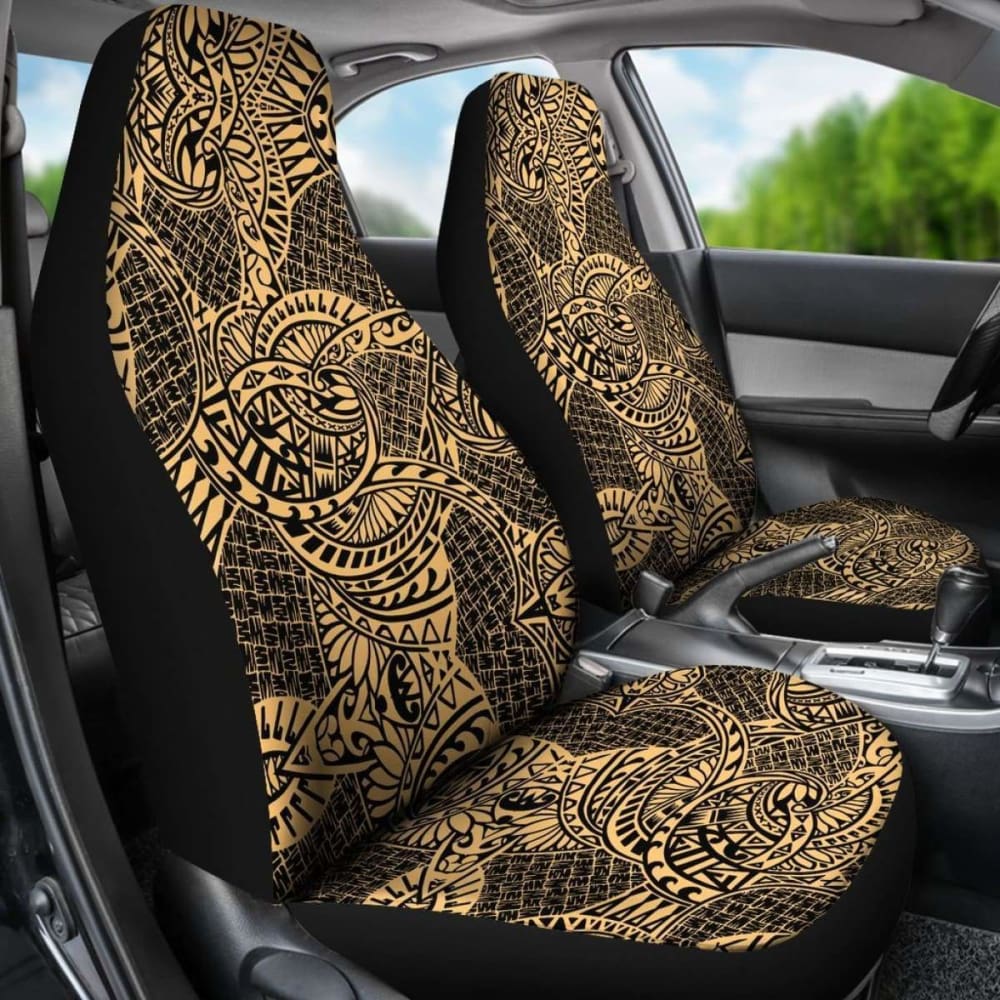 Polynesian Car Seat Cover - Polynesian Tattoo -