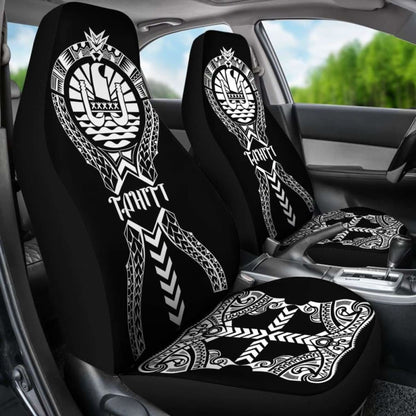 Tahiti Car Seat Covers - Tahiti Flag Polynesian Tribal -