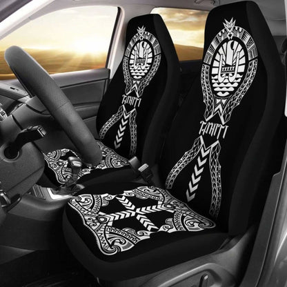 Tahiti Car Seat Covers - Tahiti Flag Polynesian Tribal -