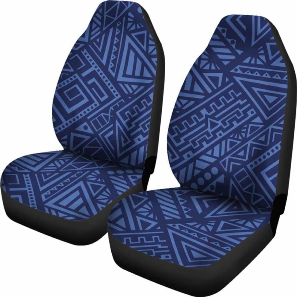 Blue Tribal Polynesian Car Seat Covers