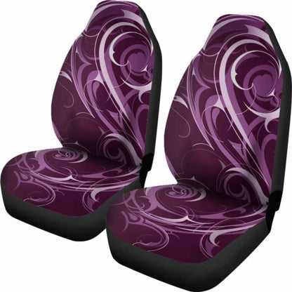 Purple Tribal Swirls Car Seat Covers