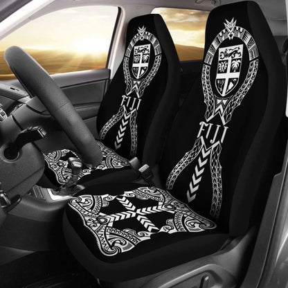 Fiji Car Seat Covers - Fiji Flag Polynesian Tribal -