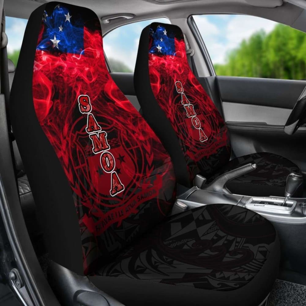 Samoa Polynesian Car Seat Cover Smoking Style -