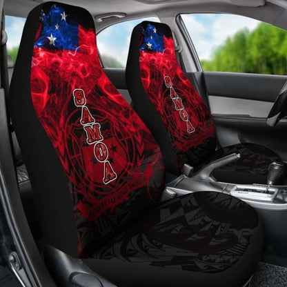 Samoa Polynesian Car Seat Cover Smoking Style -