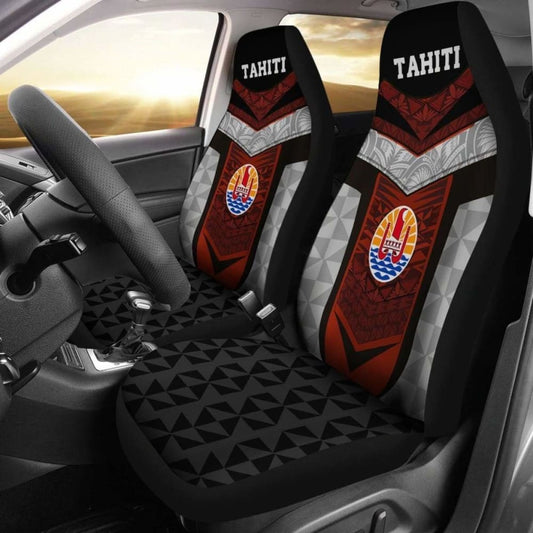Tahiti Polynesian Car Seat Covers - Tahiti Flag Design - Amazing
