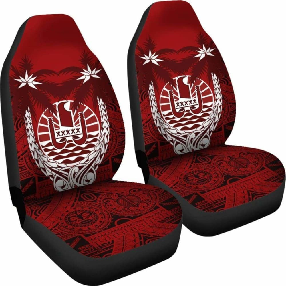 Tahiti Car Seat Covers - Tahiti Flag Coconut Tree - Amazing