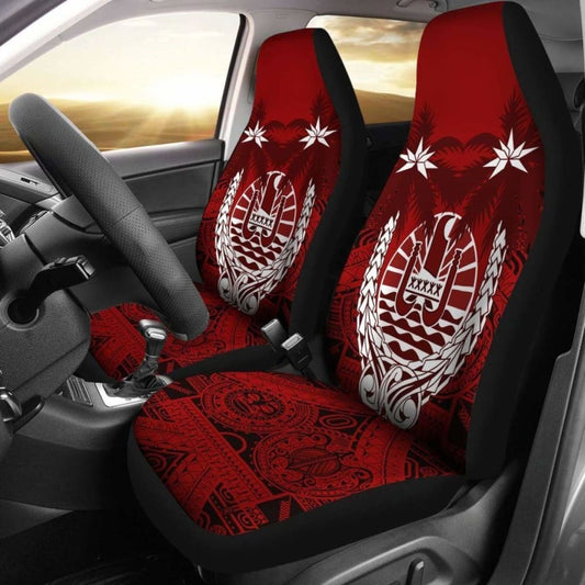 Tahiti Car Seat Covers - Tahiti Flag Coconut Tree - Amazing