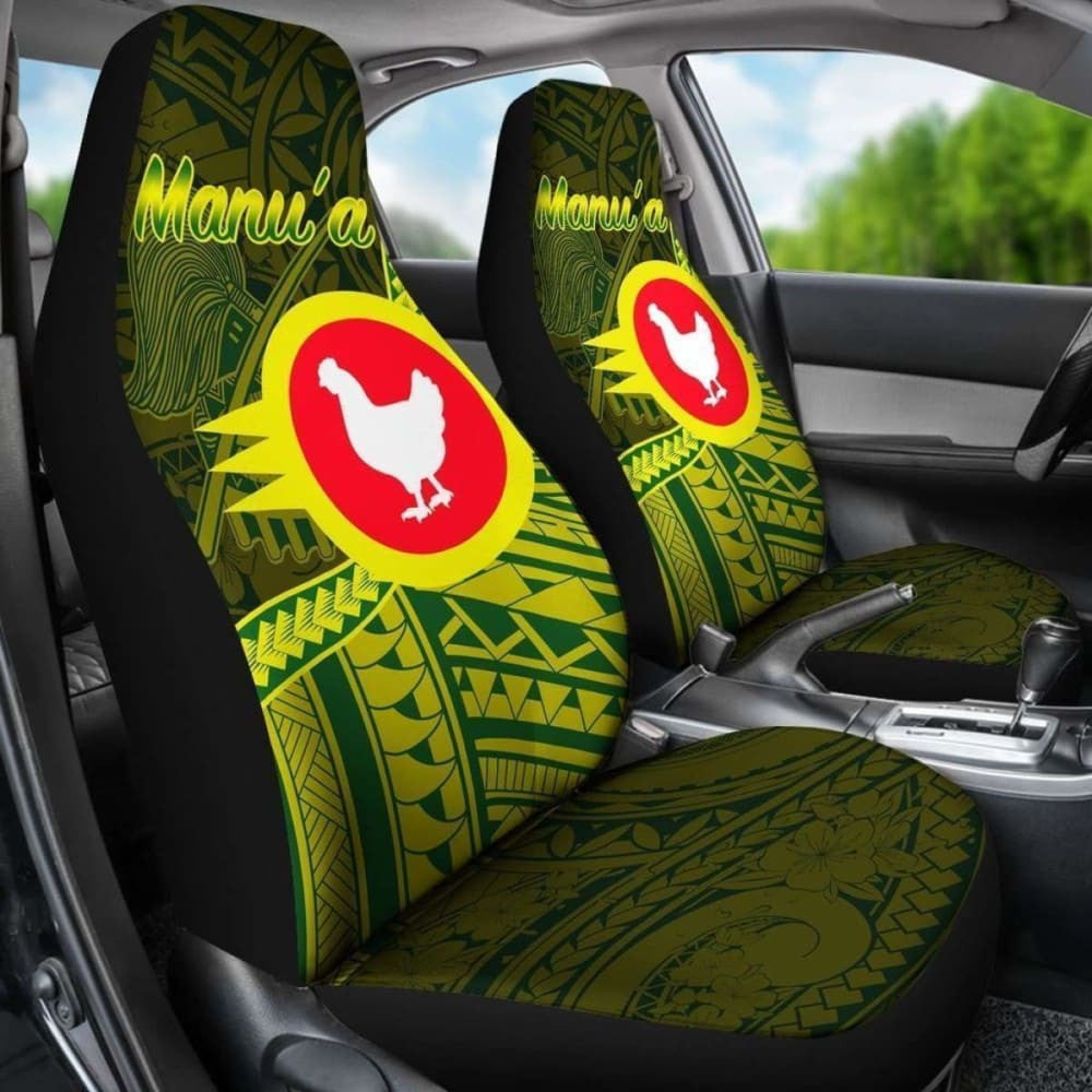 American Samoa Car Seat Covers Manu'A Polynesian Patterns