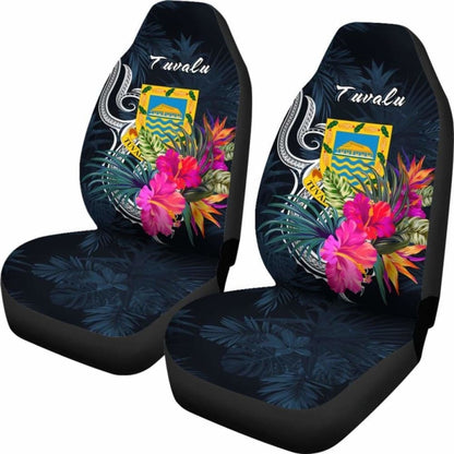 Tuvalu Polynesian Car Seat Covers - Tropical Flower -