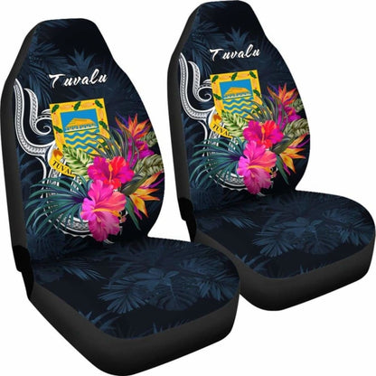 Tuvalu Polynesian Car Seat Covers - Tropical Flower -