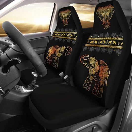 Golden Mandala Car Seat Covers