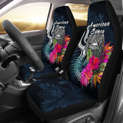 American Samoa Polynesian Car Seat Covers - Tropical Flower -