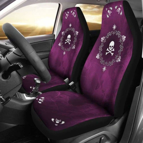 Skullistic Mandala Skulls Pink Car Seat Covers