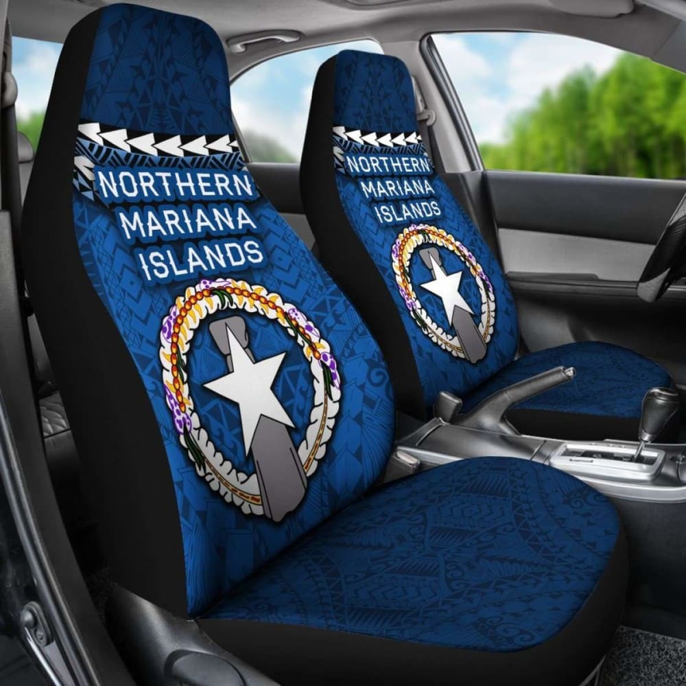 Northern Mariana Islands Polynesian Car Seat Covers - Vibes Version