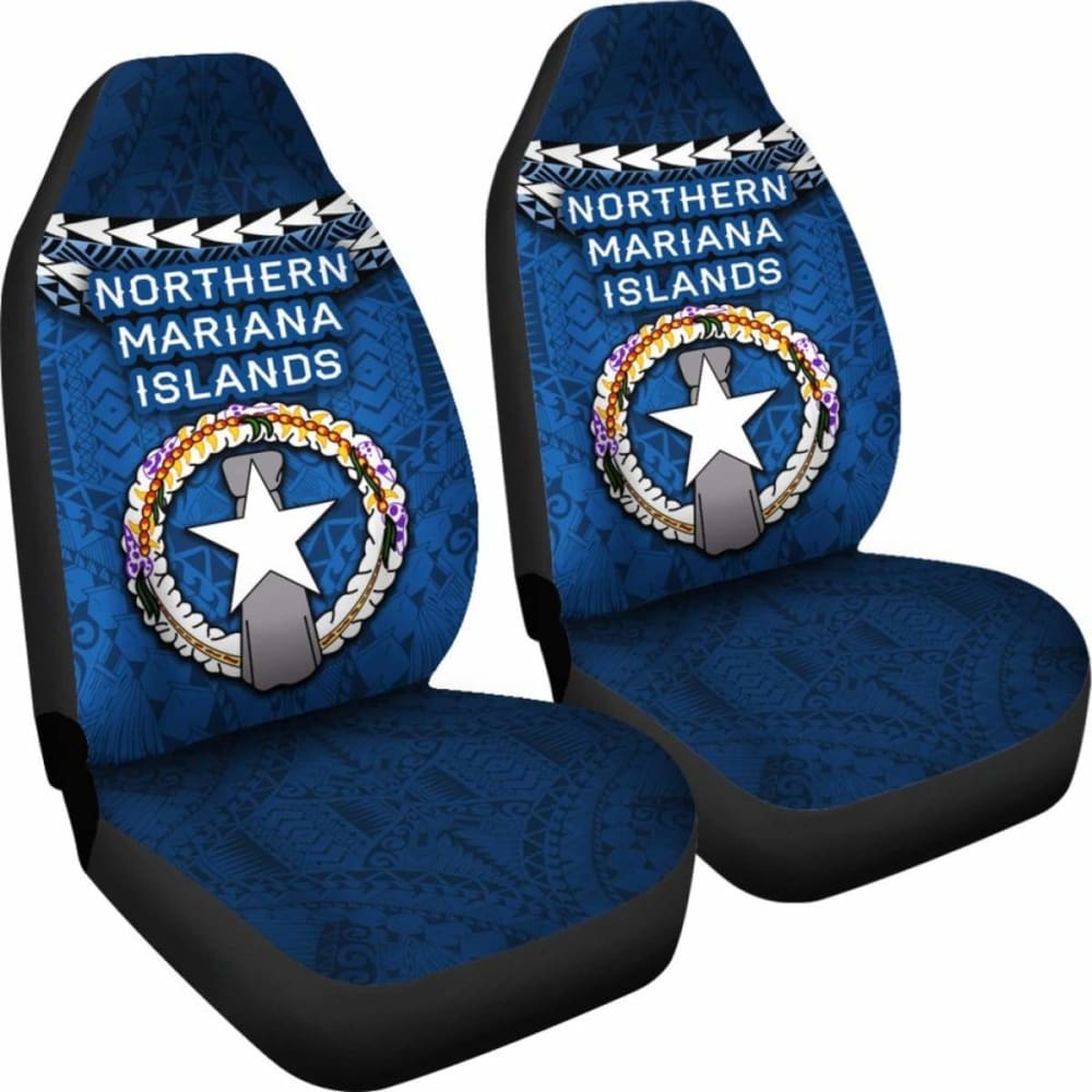 Northern Mariana Islands Polynesian Car Seat Covers - Vibes Version