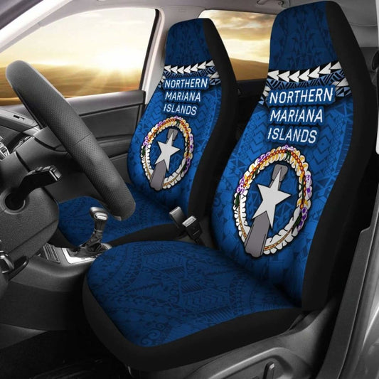 Northern Mariana Islands Polynesian Car Seat Covers - Vibes Version
