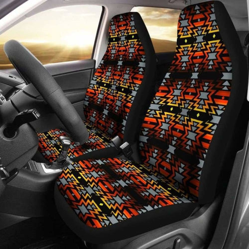 Black Fire Red Car Seat Covers