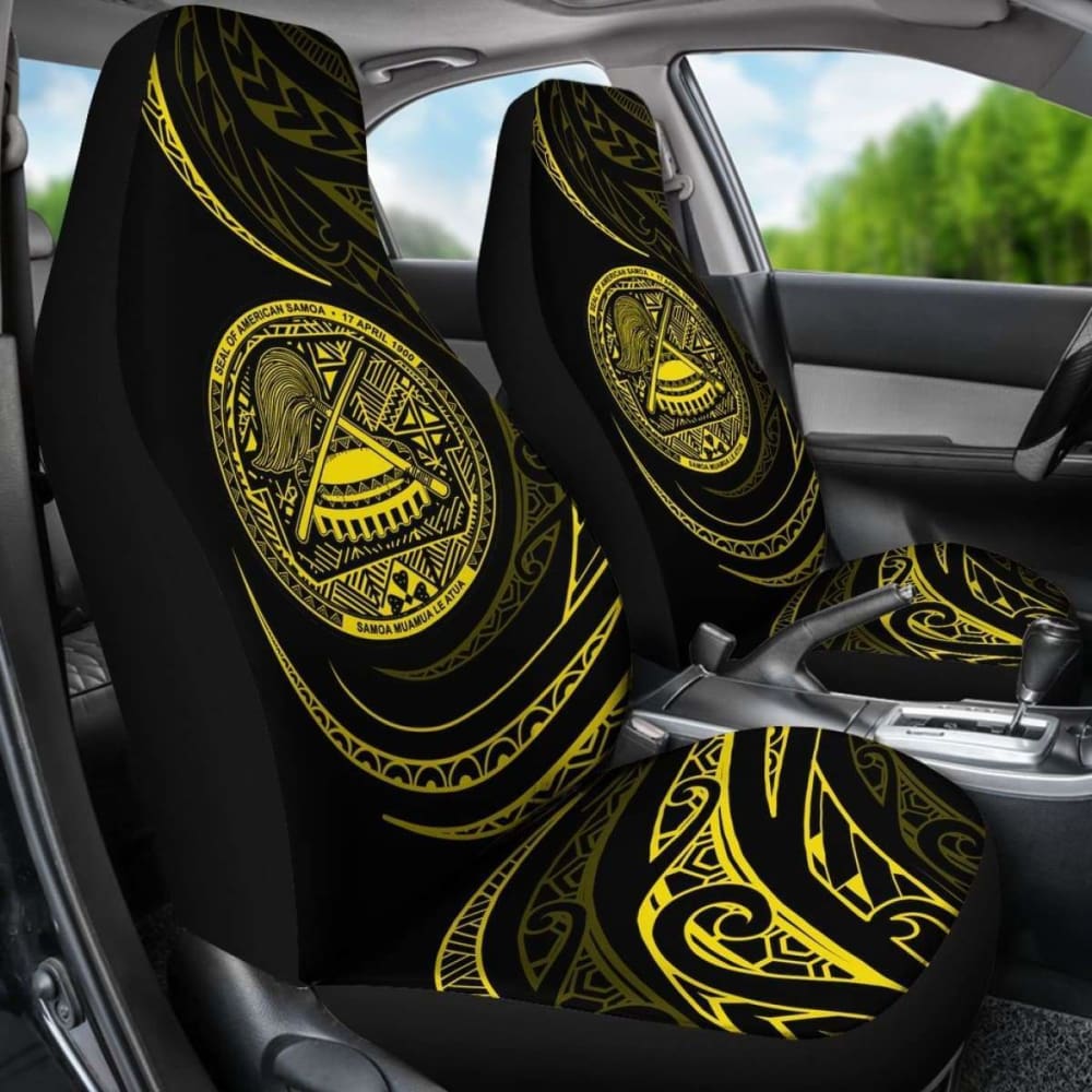 American Samoa Car Seat Covers - \bYellow - Frida Style -