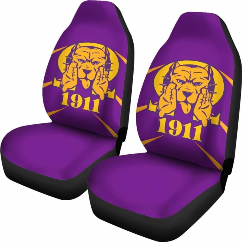 African Car Seat Covers- Omega Psi Phi -